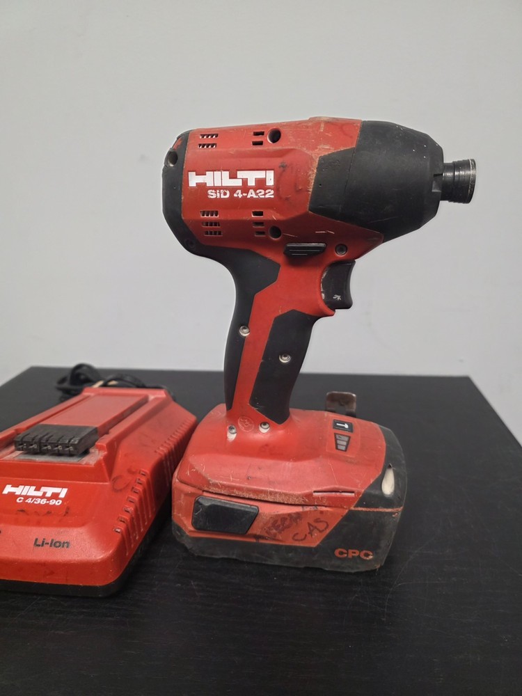 HILTI SID 4-A22 Impact Driver Red Tool w/ Battery & Charger
