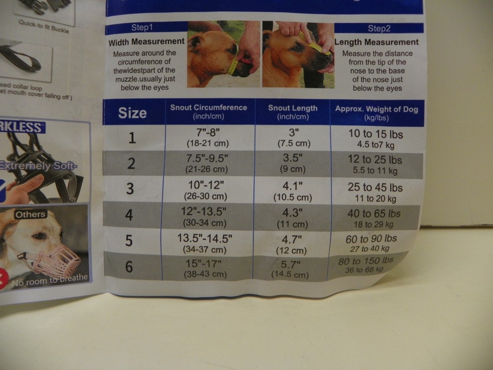 Barkless Silicone basket Dog Muzzle size 4