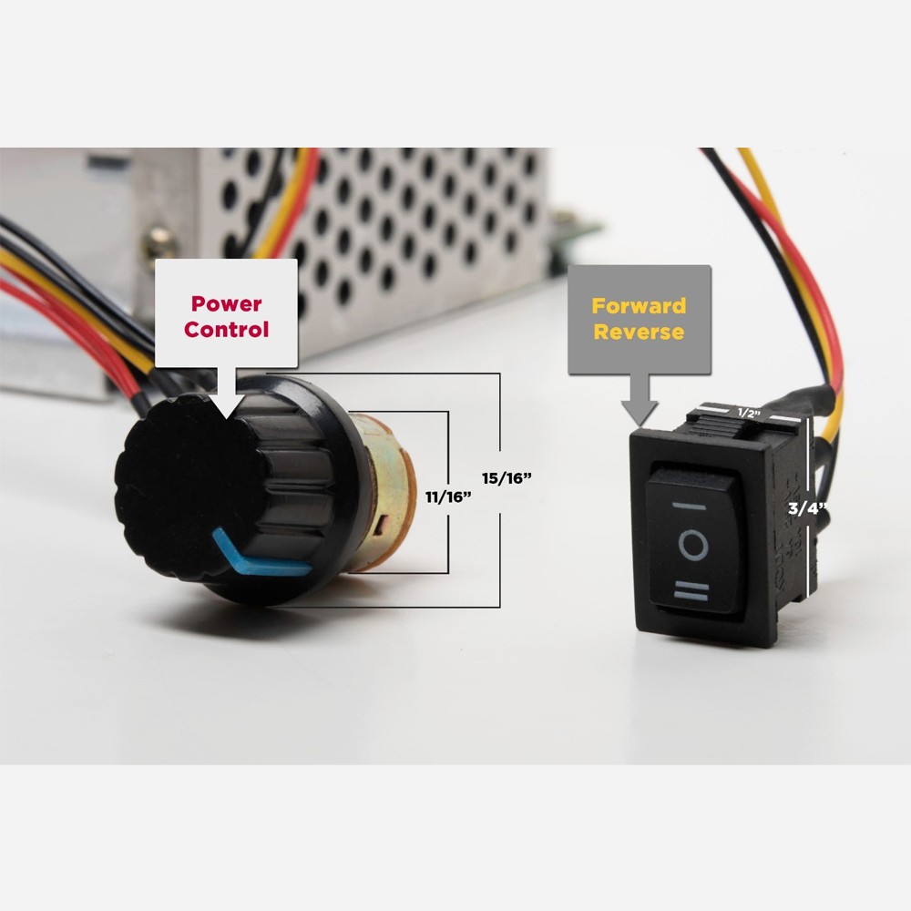 40A PWM Speed Controller DC Motor Digital Display Adjustable Drive Module Input