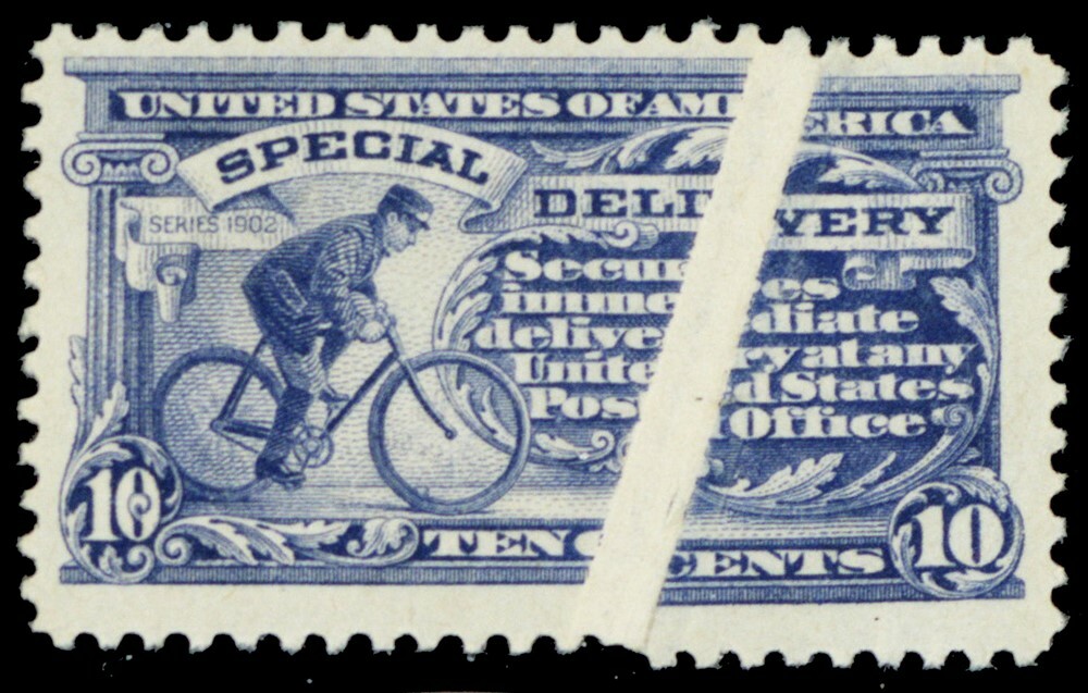 E11, Mint NH Wide Pre Printing Paper Fold Dramatic ERROR - Stuart Katz