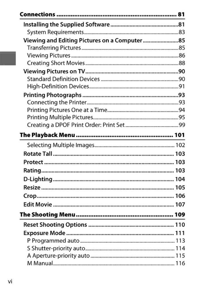 Nikon 1 V1 — User Reference Manual Guide — 1/2 Size, 5.5" x 8.5" Small Compact