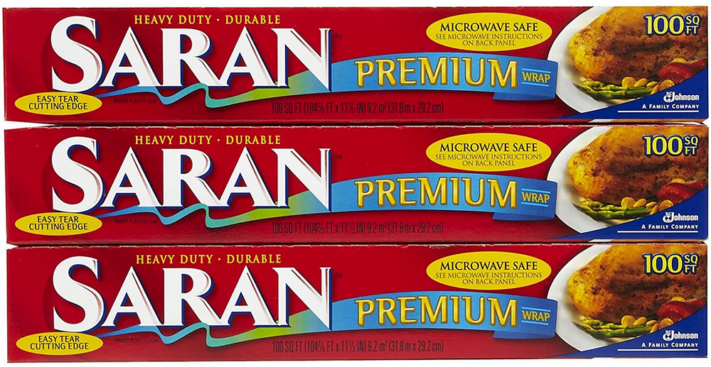 Saran Premium Plastic Wrap - 100 ft - 3 pk