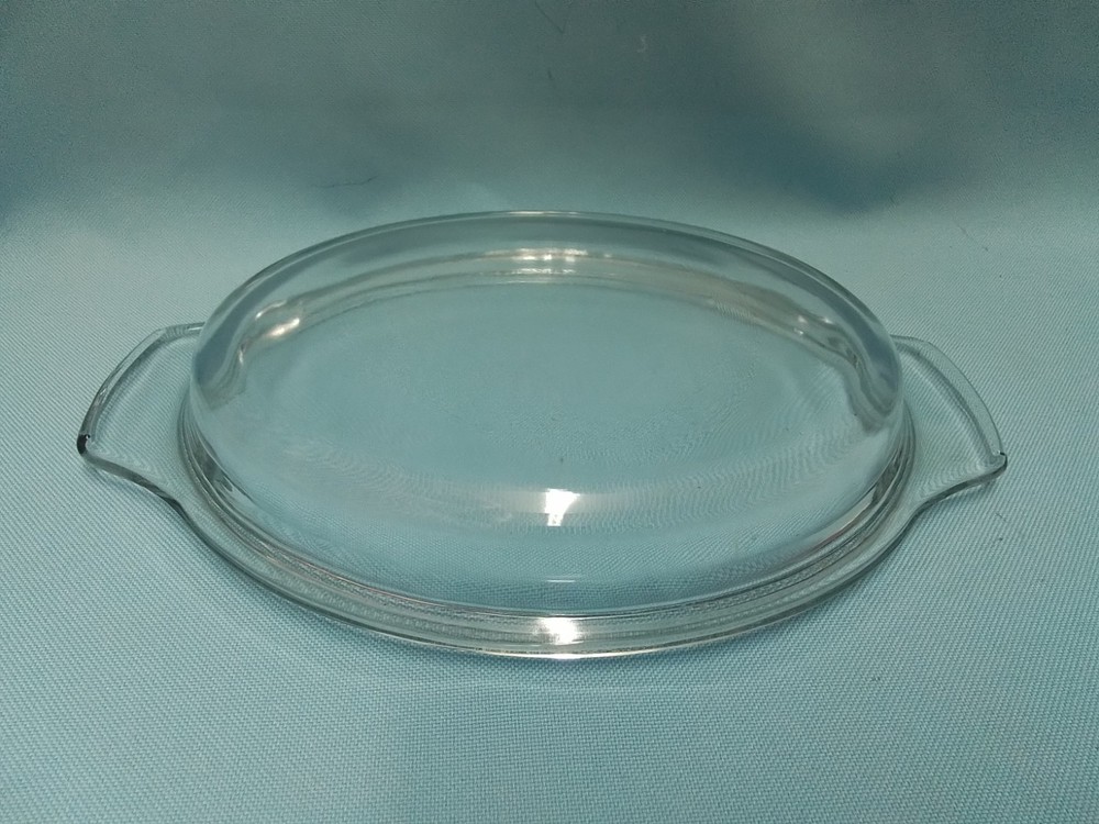 Unmarked Clear Oval Replacement Lid With Handles
