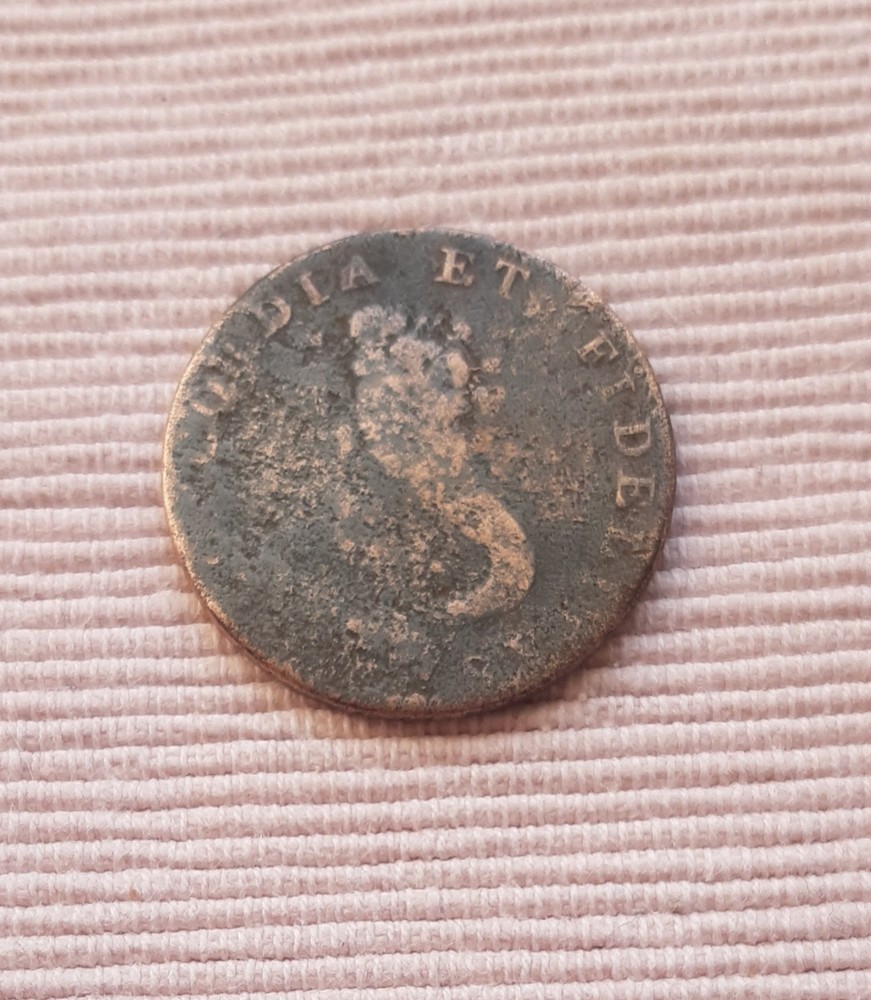 1794 Half Penny Token Inverness Copper Coin