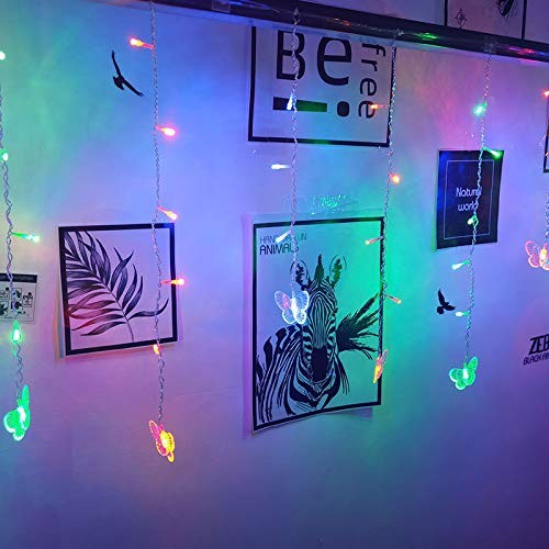 8 Modes 120 LED 19.7FT Firefly Twinkle Timer String Lights with Remote,Butter...