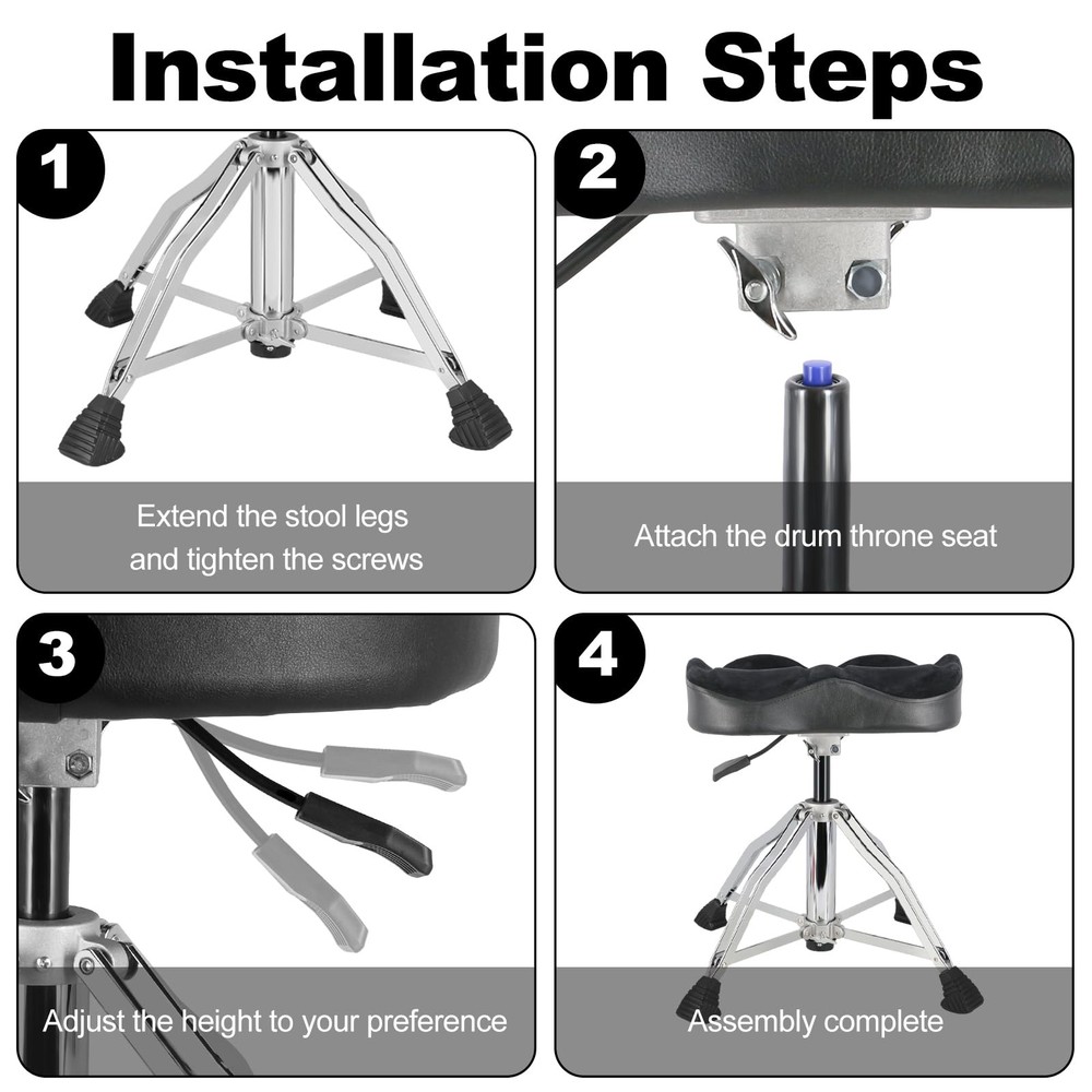 Hydraulic Drum Throne Height Adjustable Drum Throne Heavy Duty Drum Thrones S...