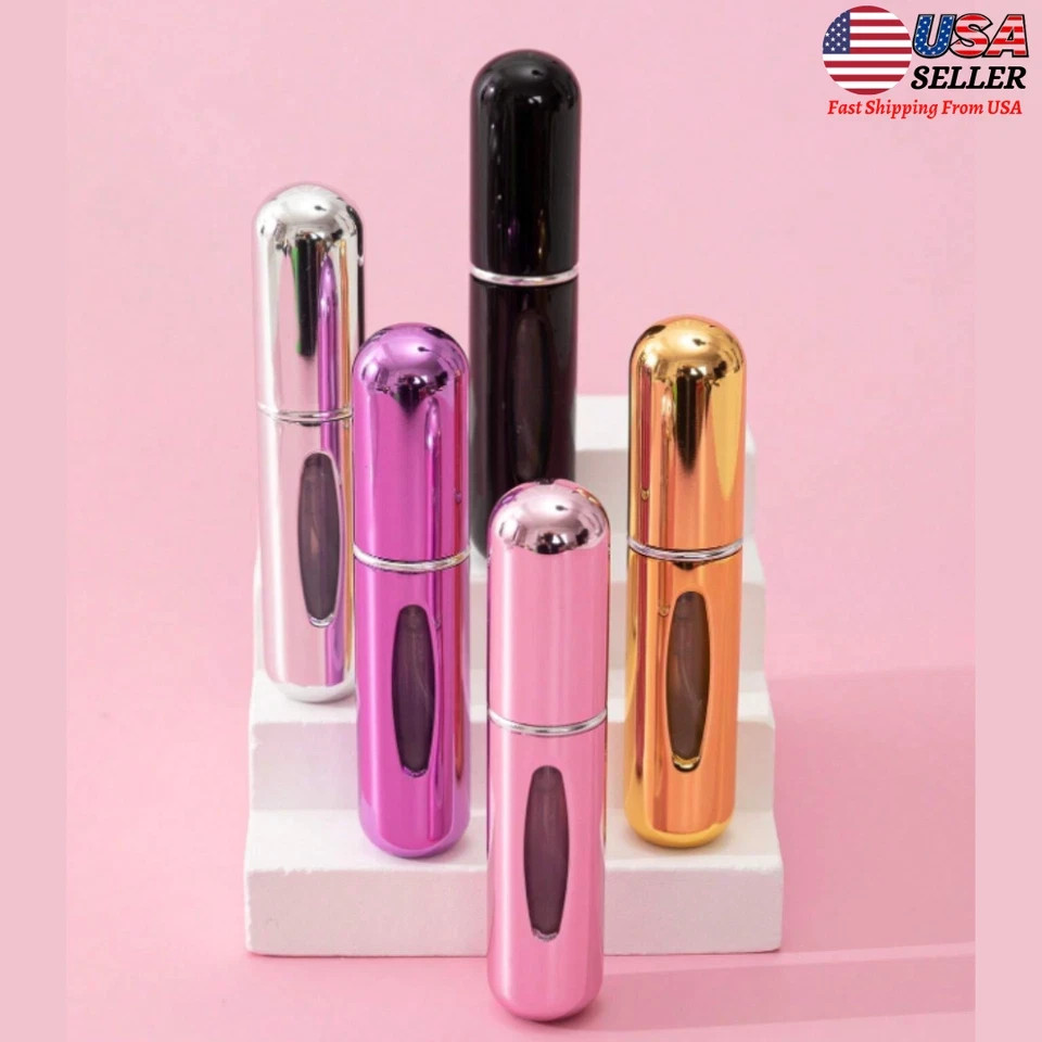 Perfume Atomizer Bottle Travel Portable Mini Refillable Scent Pump Spray 5ML/1pc