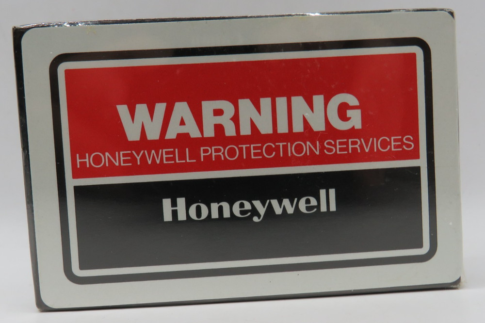 Advertisement Warning Honeywell Protective Services - Playing Cards