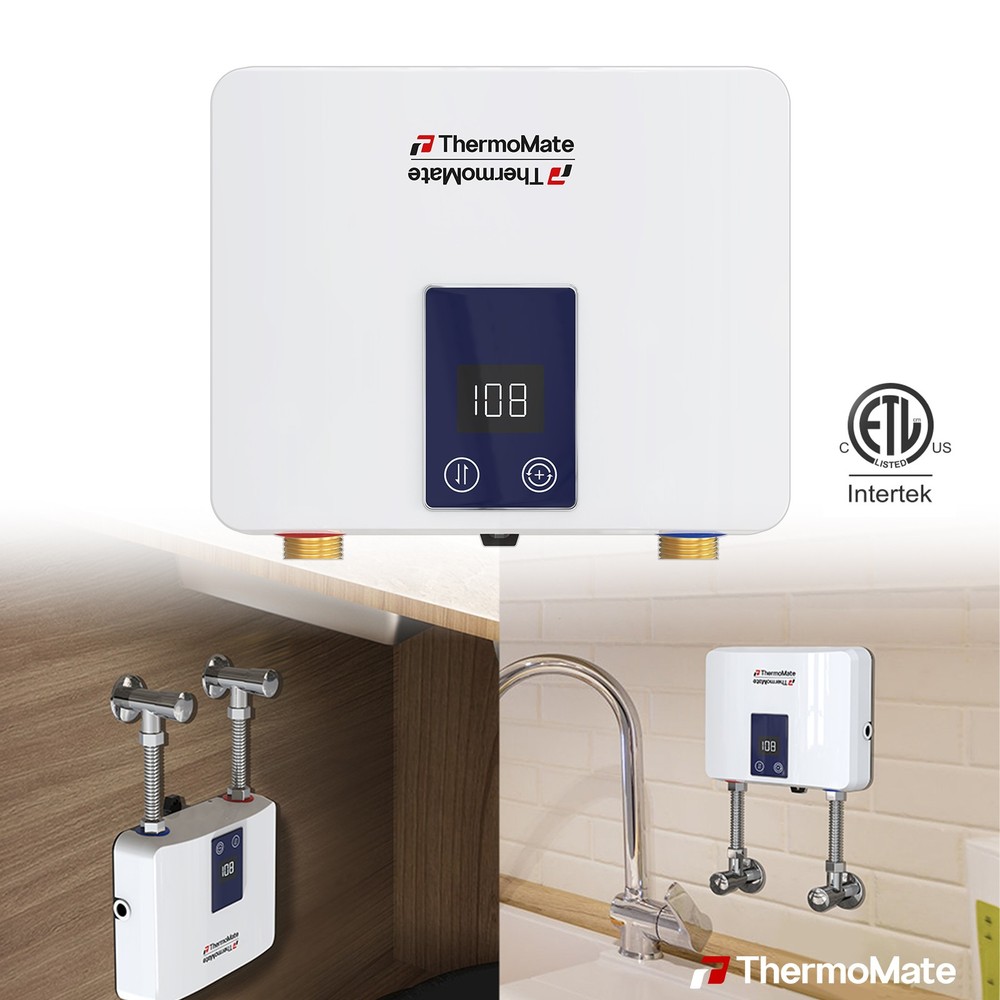 ThermoMate 2-in-1 Under/Over Sink Tankless Water Heater Electric 3500W w/Display