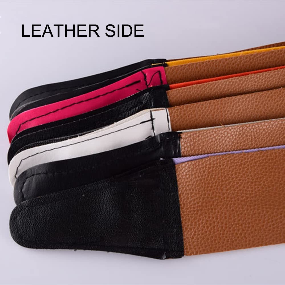 TorSor 2 Pack Straight Razor Strop Leather Sharpening Strap Sharp no, Black