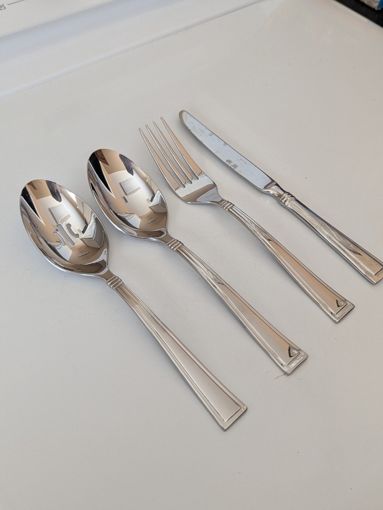 Oneida Stainless Flatware BUTLER 4pc Serving Set - Good Shape!
