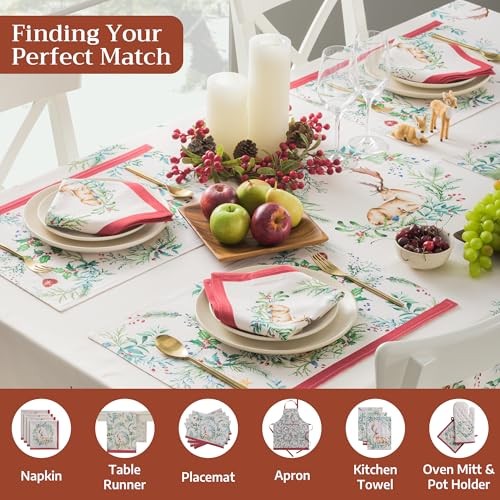 Table Cloth Rectangle Table 100% Cotton 60 x 108 Inches Fall Tablecloth
