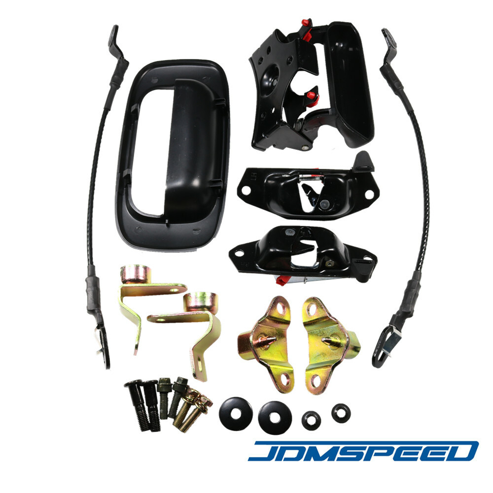 Rear Tailgate Latch Lock Handle Bezel Cable Kits for Chevy Avalanche Silverado