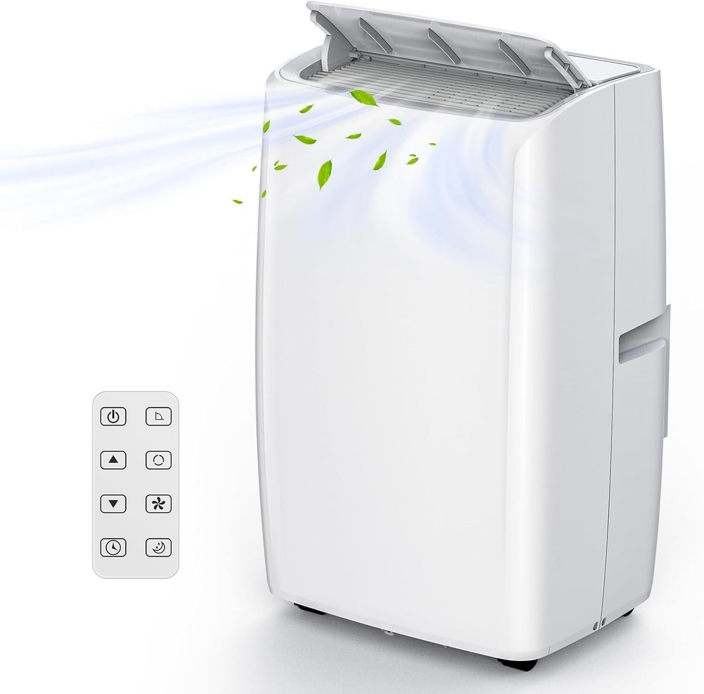 14000 BTU Portable Air Conditioner AC Unit with Remote Control for Home