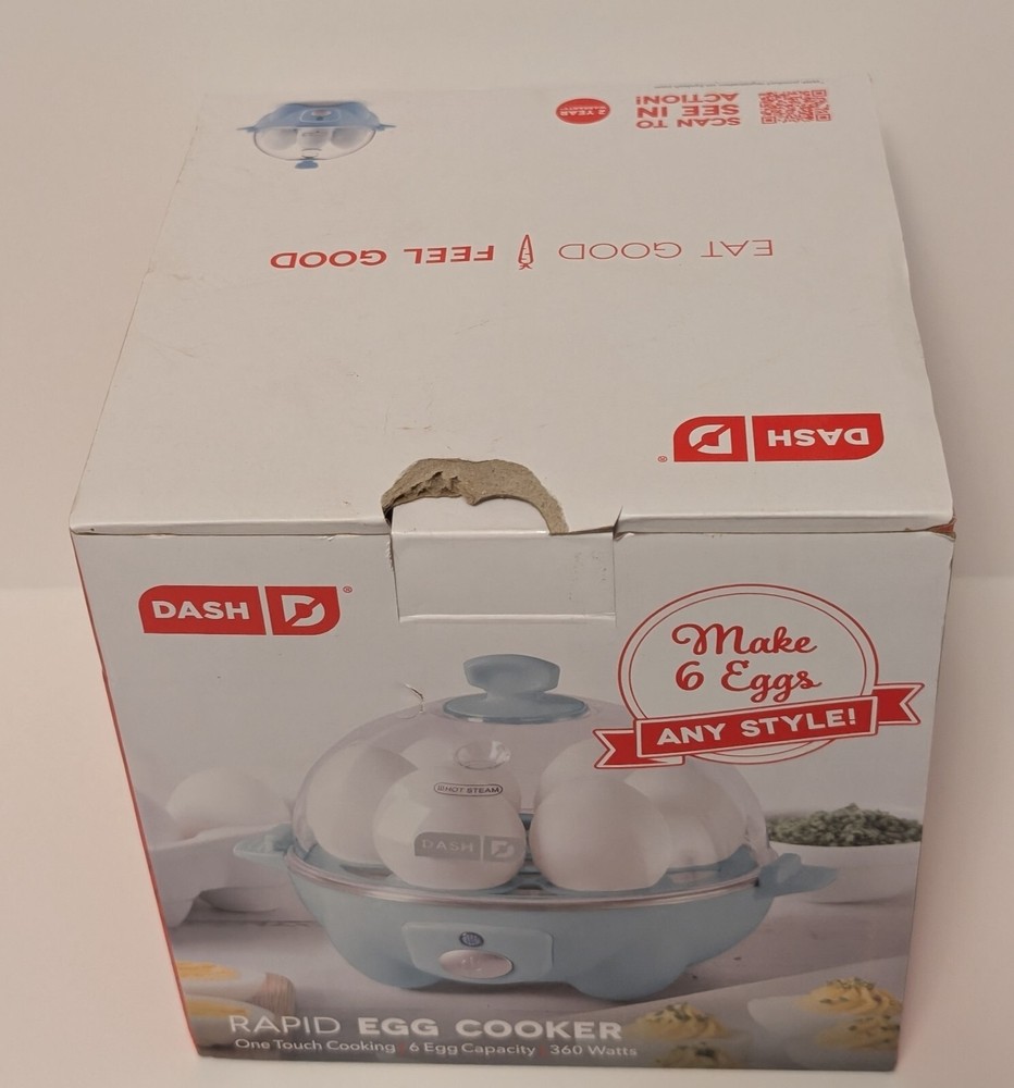 Dash RAPID EGG COOKER 6 Egg Capacity Electric Hard Boiled Poached Scrambled