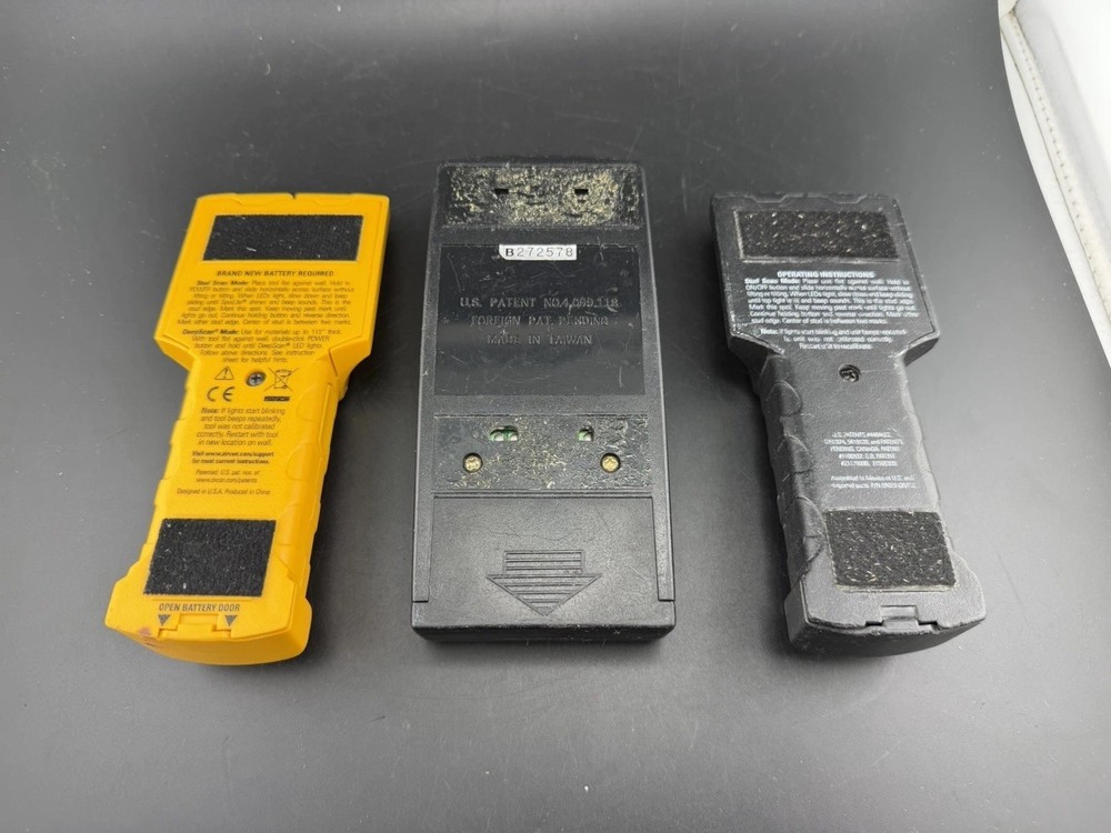 3 ZIRCON STUDSENSOR Stud Sensor Electronic Wall Stud Finder WORKS TESTED