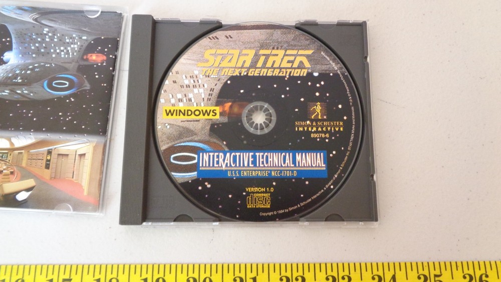 Star Trek TNG Interactive Technical Manual CD-ROM Computer Game 1994 Quicktime