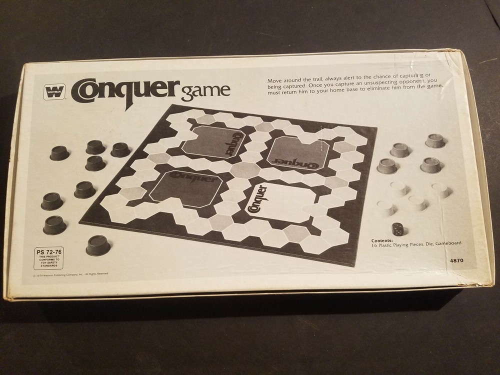 Whitman Conquer Board Game Vintage 1979 Strategy Western Publishing