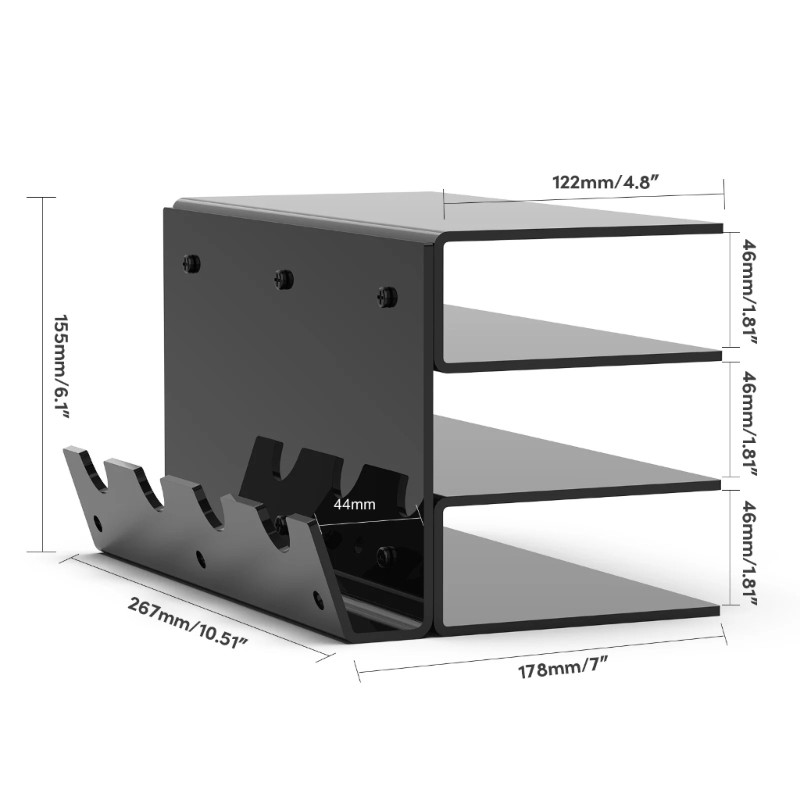Sturdy 3 Tiers Keyboard Mouse Desktop Stand Keep Keyboards Within Reach