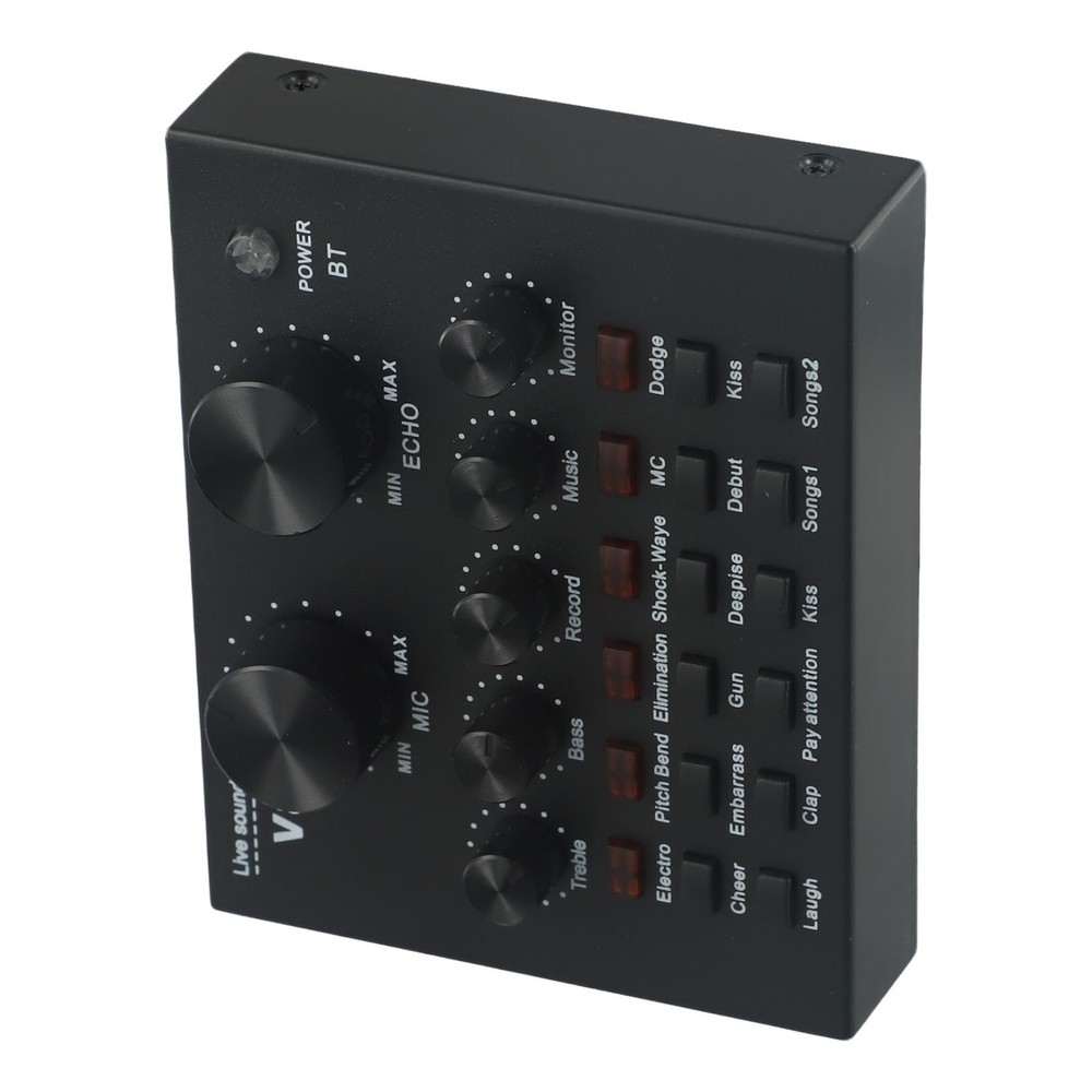 Convenient V8 Sound Card Set for Easy Storage Advanced Audio Technology