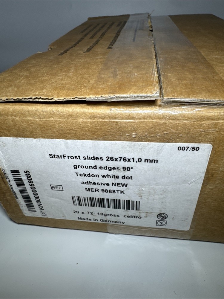 Starfrost® 26x76mm Plain Microscope Slides, 90° Corners, 1,440/Case