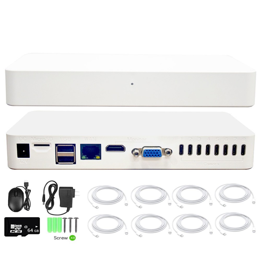 XVIM 8CH DVR 1080P Security Camera System Night Vision Monitor Cloud CCTV System