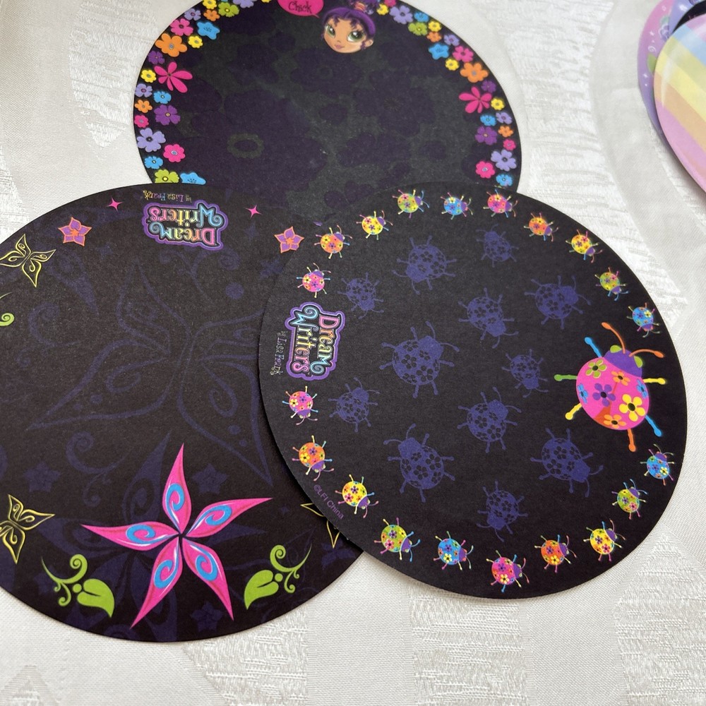 Lisa Frank Dream Writers Round Stationery Sheets  3 Piece Set
