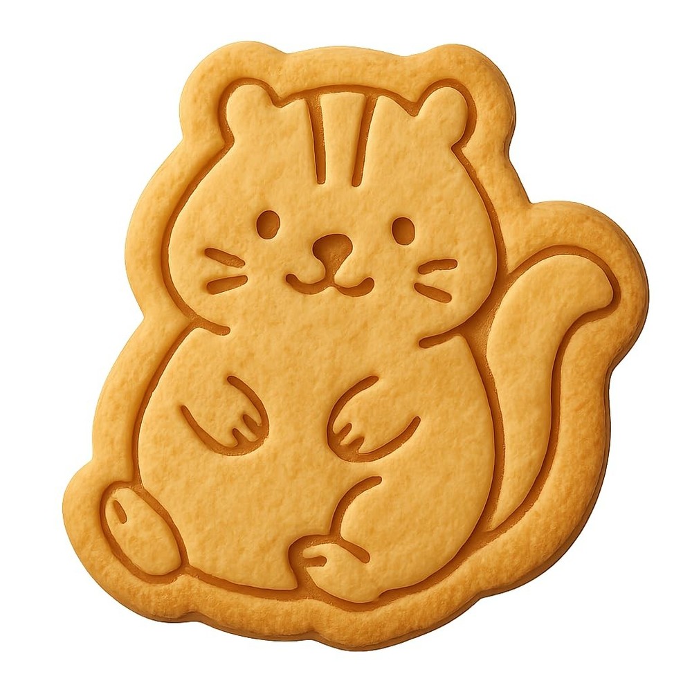 Chubby Chipmunk Cookie Cutter - 4x3.2" Fun Baking Kitchen Tool