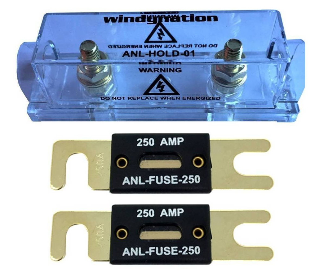 ANL Fuse Holder + Fuse (2Pcs 100A)