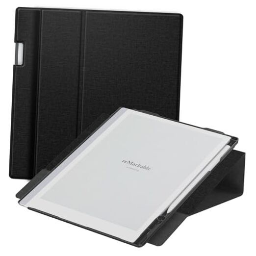 ENET-CASE Case for Remarkable 2 Paper Tablet- Multi-Viewing Adjustable Black