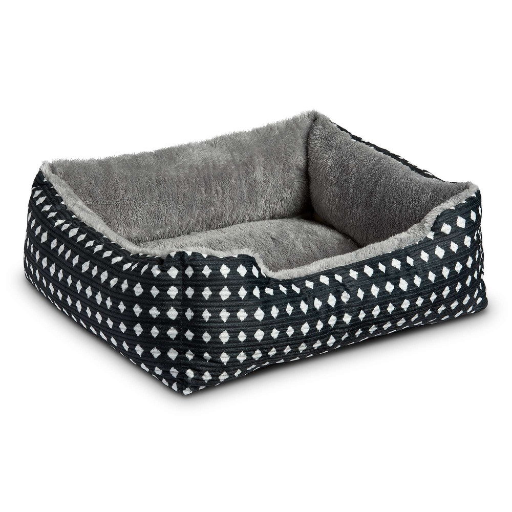Small Dog or Cat Bed, Black 19" x 15"