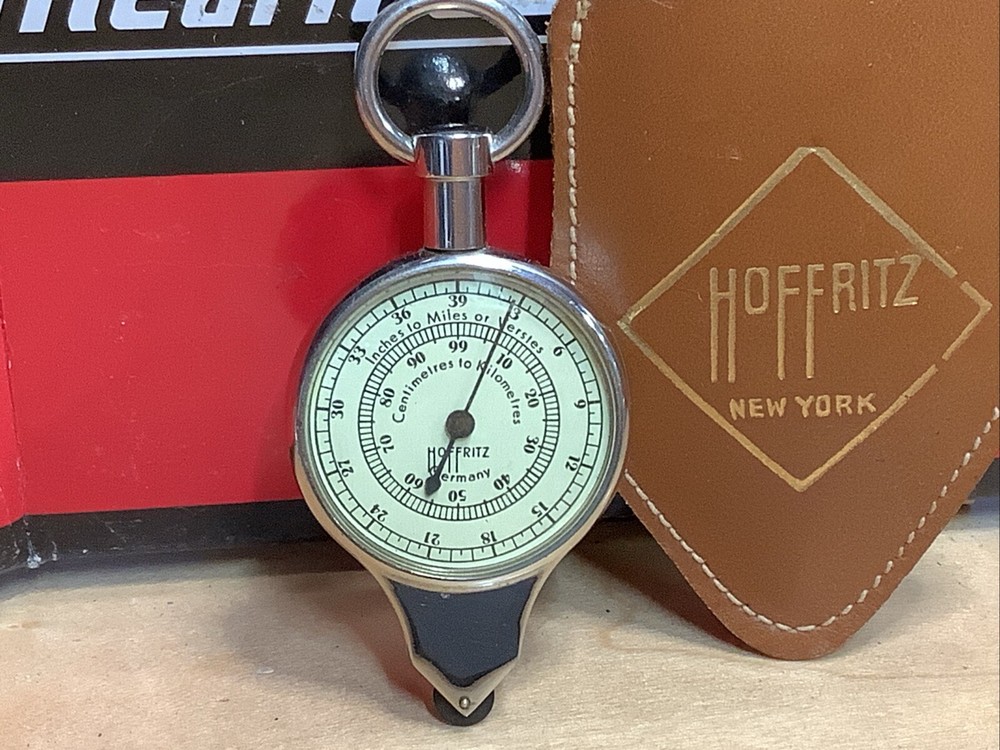 Hoffritz (New York) Dual Sided Vintage Compass Map Meter