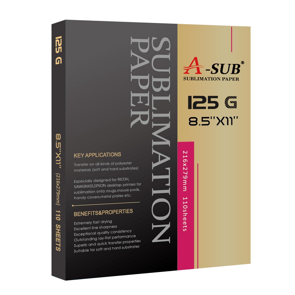 Sublimation Bundle - A-SUB Sublimation Ink 480ML + A-SUB Sublimation Paper 125g