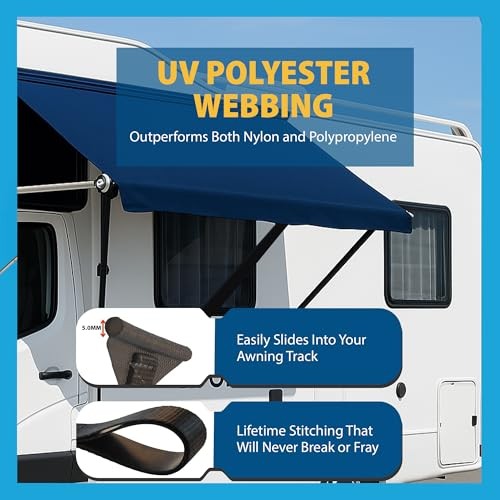 RV Camper Window Awning Pull Strap. Replacement Strap Made with UV 31"