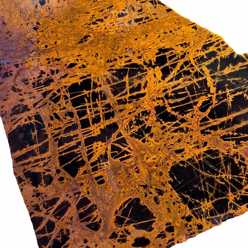 Pilbara Jasper Slab - Coffee Spiderweb Pattern - Western Australia
