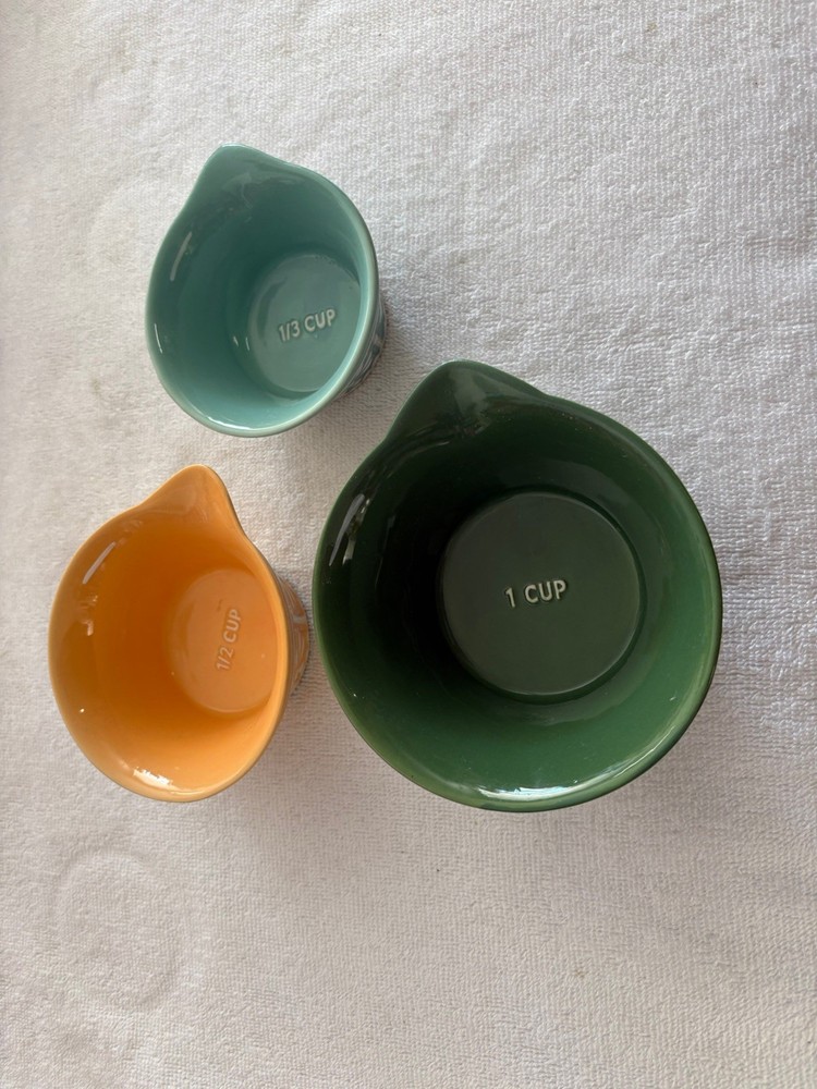 Set Of 3 Decortive Measuring Bowls