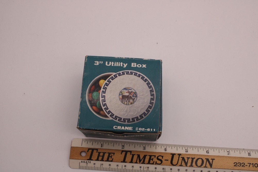 Vintage Crane Trinket Box R1C5