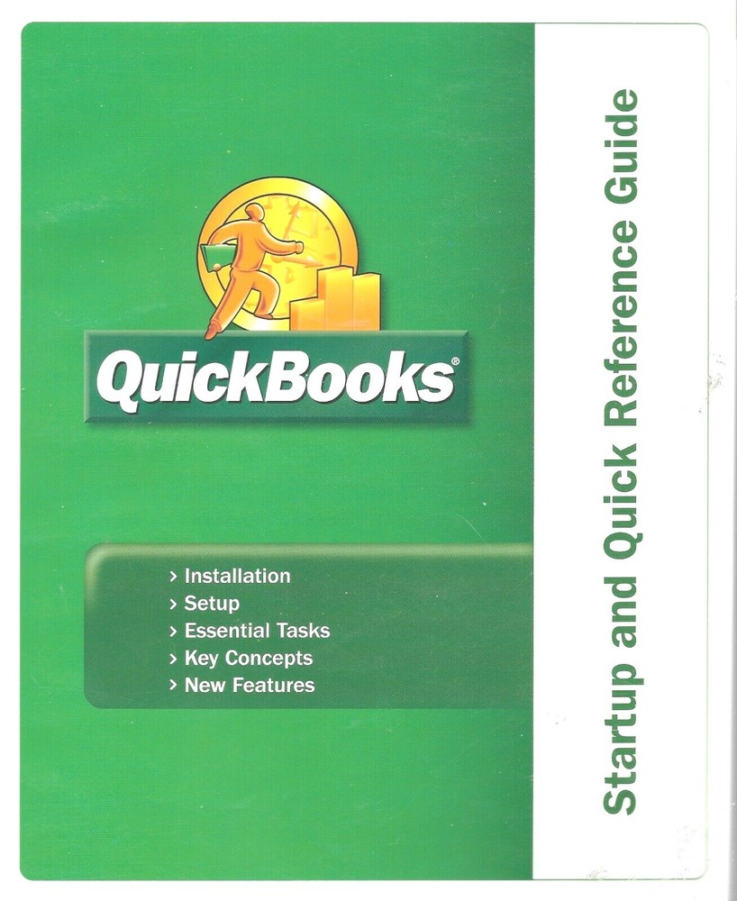 Intuit QuickBooks Startup Quick Reference Guide 2006 Manual Only No Disc