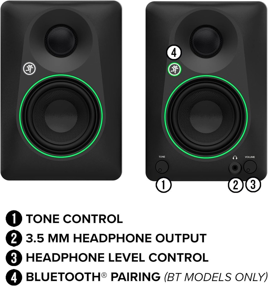 Mackie CR3.5BT 3.5" Creative Reference Powered Studio Monitors with Bluetooth