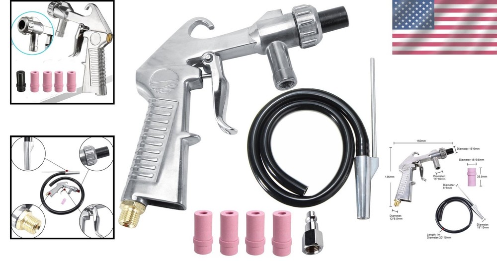 Sand Blaster Kit for Surface Cleaning and Rust Removal