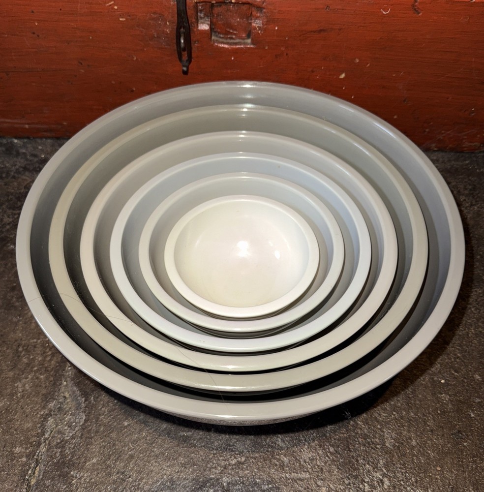 6 Martha Stewart Collection Gradient Grey Nesting Bowls