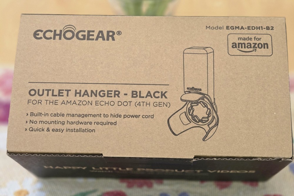 Outlet Hanger For Echo Dot (4th Gen) BLACK - NEW
