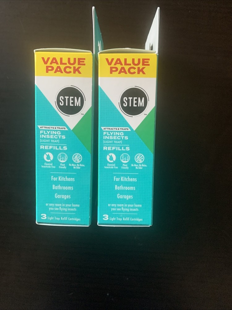 Stem Flying Insect Light Trap Refills 3 Pack (2) Raid Essentials Compatible