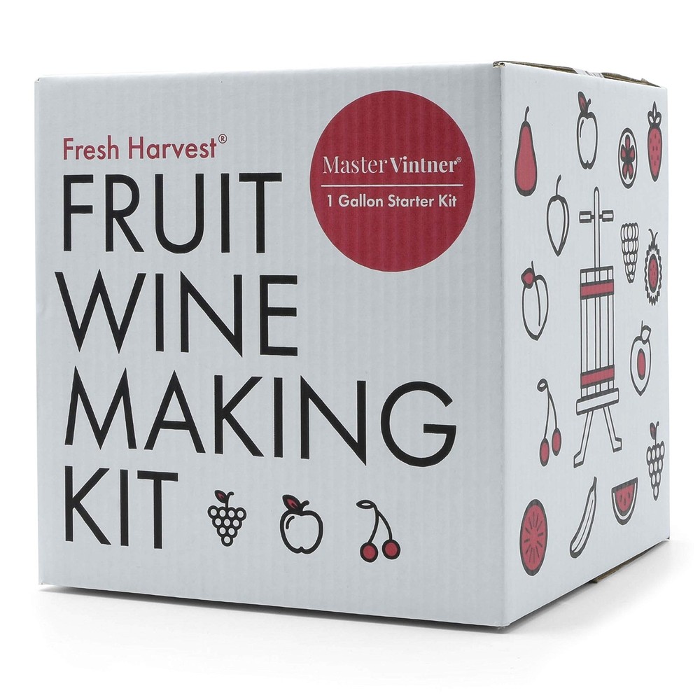 Master Vintner Fresh Harvest One Gallon Small Batch Fruit Wine clear, white