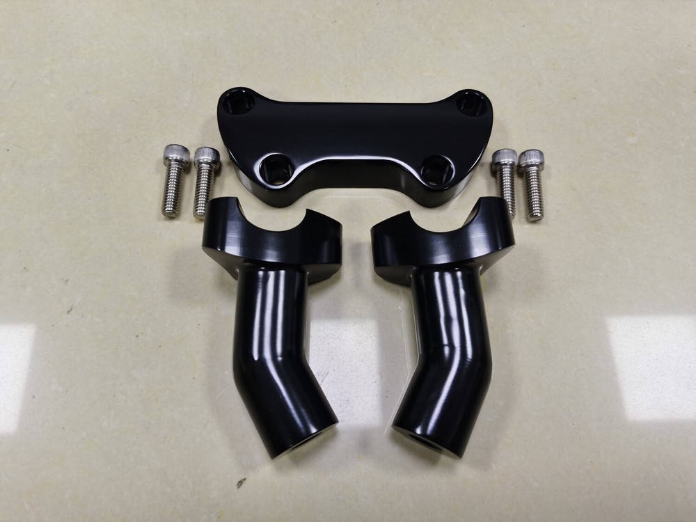 3.5" Black Handlebar Riser Top Clamp For Harley Night Train Softail Custom FXSTC