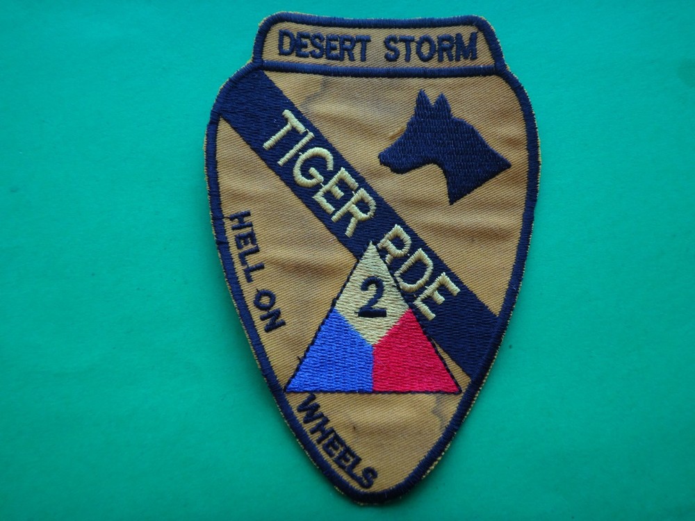 Desert Storm Patch US 1st Cavalry Div. TIGER BRIGADE 2nd Armored HELL ON WHEELS