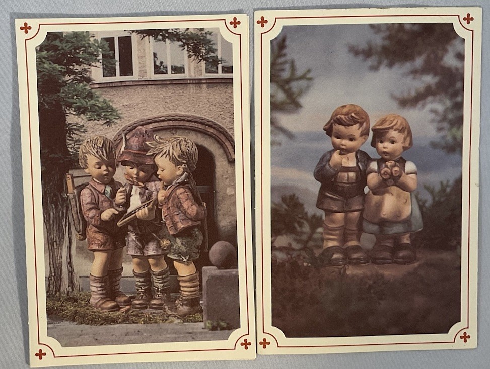 Three M.J. Hummel Goebel Folded Note Cards & Envelopes From 1993 ~ Blank Inside