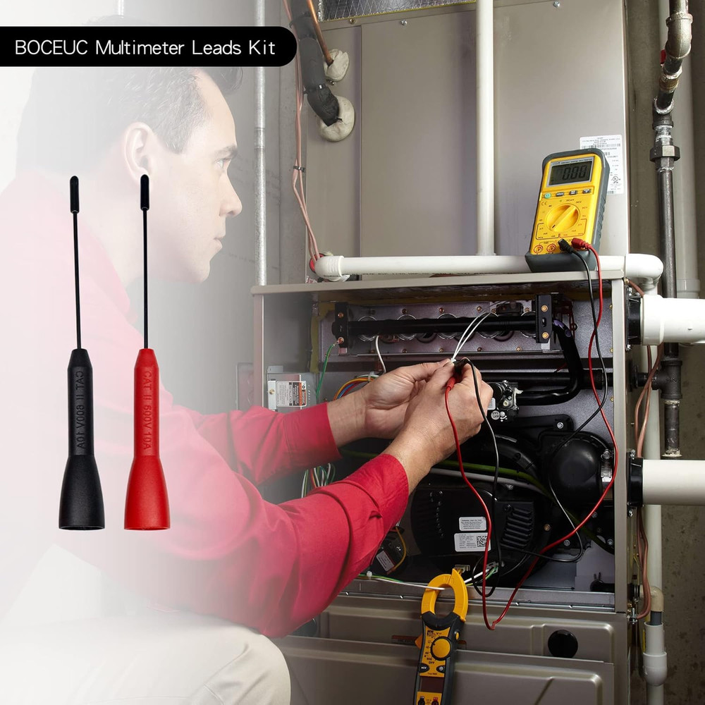 Multimeter Needle Probe Pins, Extendable Needle Probe Set Non-Destructive Pierci