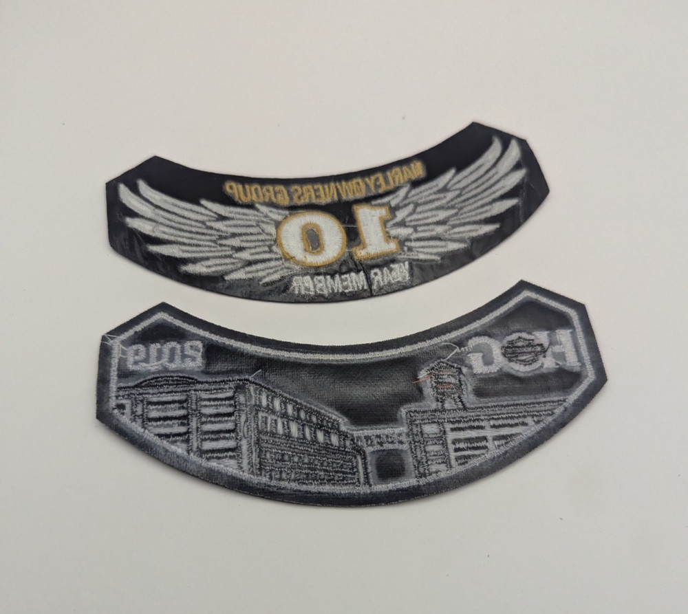 Vintage HOG Harley Owners Group 10 Year Member Eagle Wing Patch