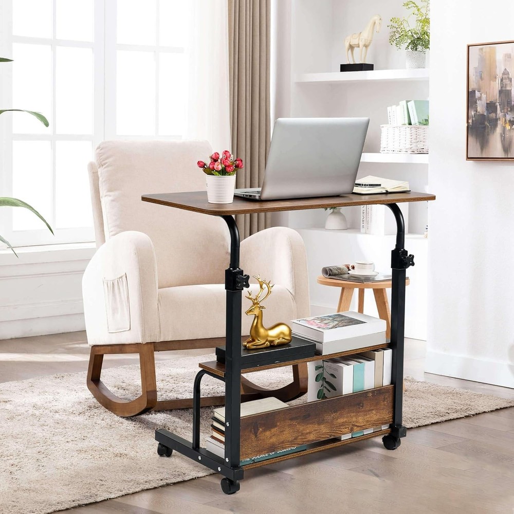 Durable Modern Computer Desk with Adjustable Height - Perfect for Work & Play